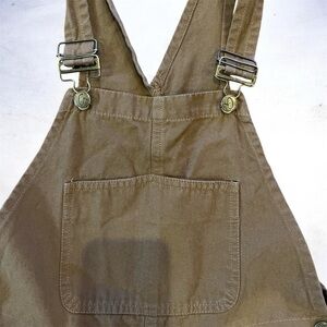 Brown Overalls with Front Pocket